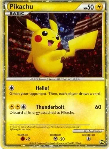 Pikachu 「PW No. 001」「EN」